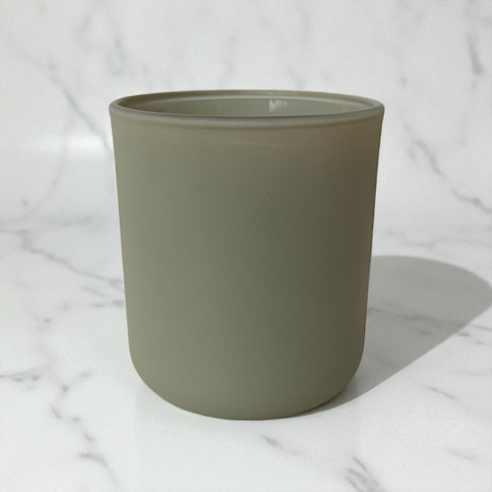 ΠΟΤΗΡΙ ΓΥΑΛΙΝΟ BELKA 270ml ΓΚΡΙ ΜΑΤ Φ80 x 88mm