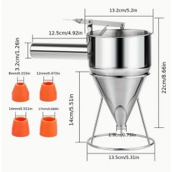 ΑΝΟΞΕΙΔΩΤΟ ΕΡΓΑΛΕΙΟ ΓΕΜΙΣΜΑΤΟΣ (ΧΩΝΙ) 600ml ΓΙΑ ΚΕΡΙΑ ΚΑΙ ΣΑΠΟΥΝΙΑ  